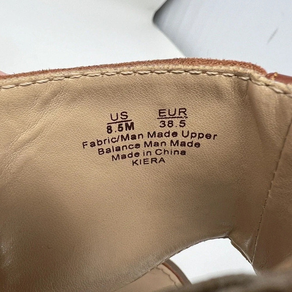 Circus by Sam Edelman Kiera Brown Block Heel Lace Up Gladiator Sandals Size 8.5M - Picture 12 of 13